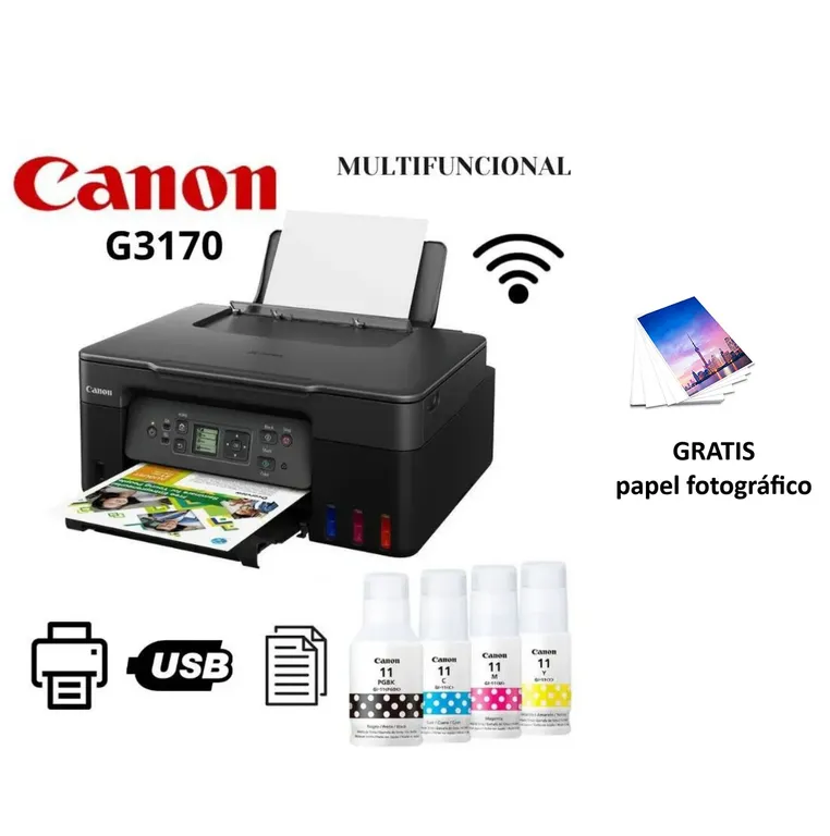 Impresora canon G3170 Wifi Multifuncional Canon Pixma G3170 | Sodimac Perú