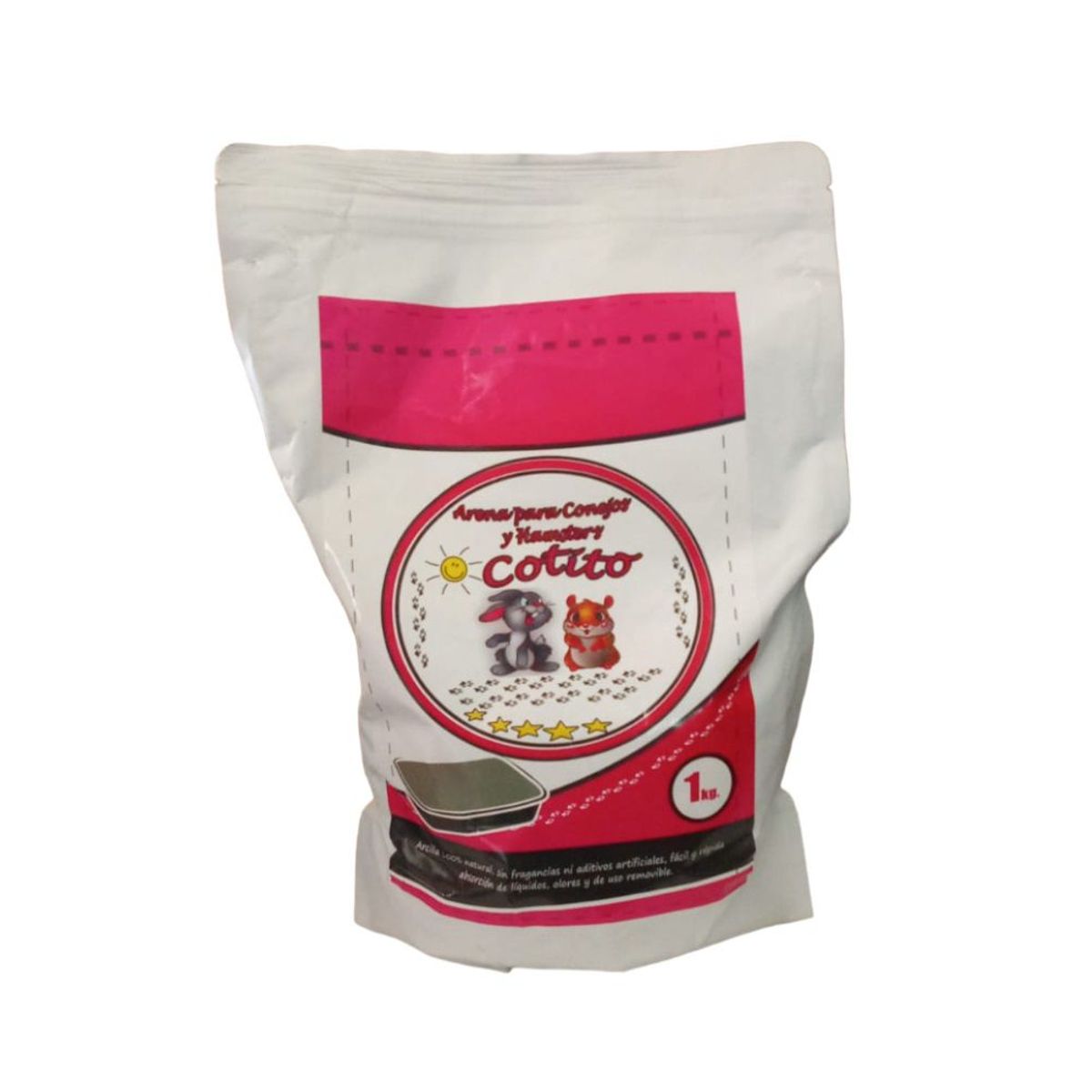 GENERICO - Arena sanitaria para hamsters y roedores de 2 kilos