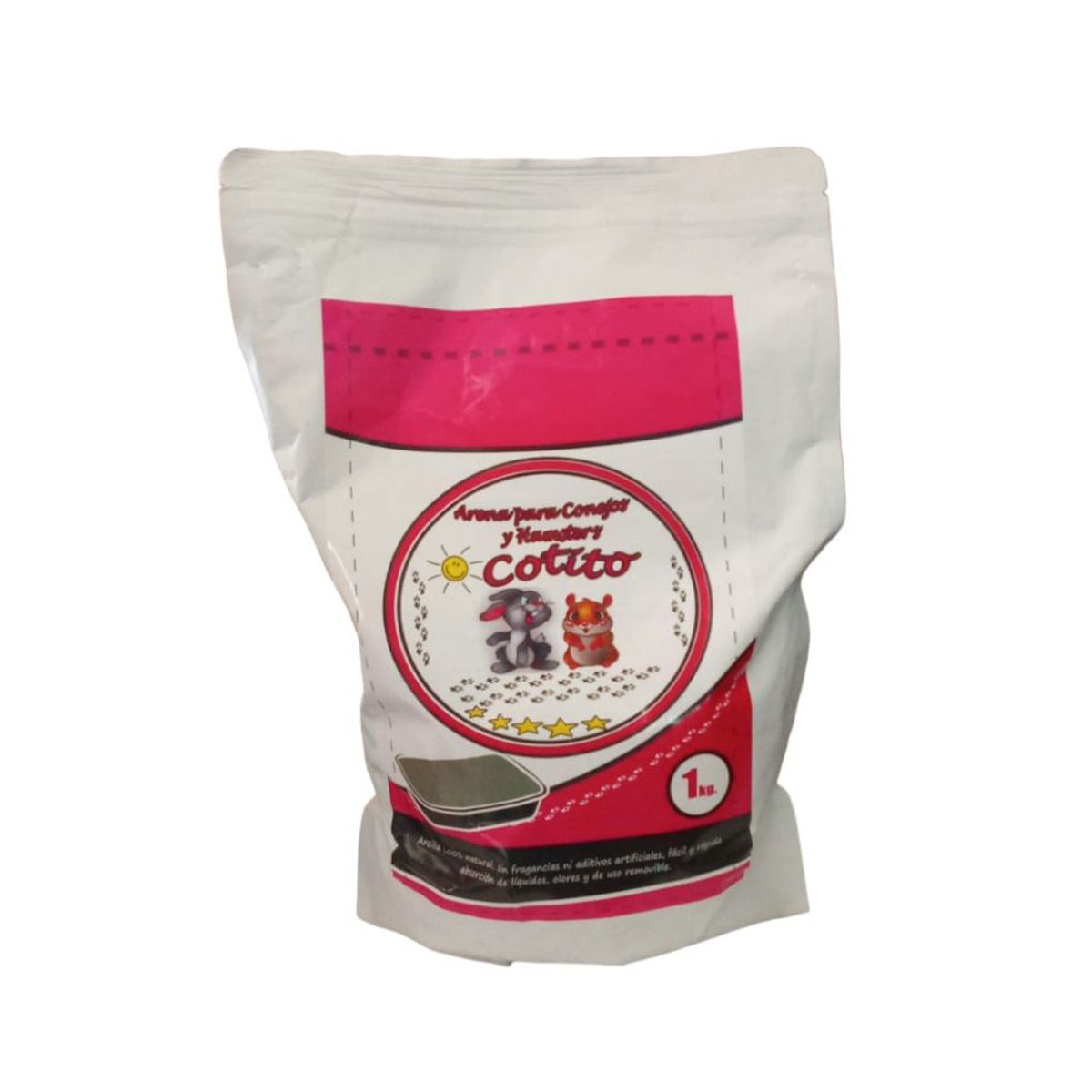 GENERICO - Arena sanitaria para hamsters y roedores de 2 kilos