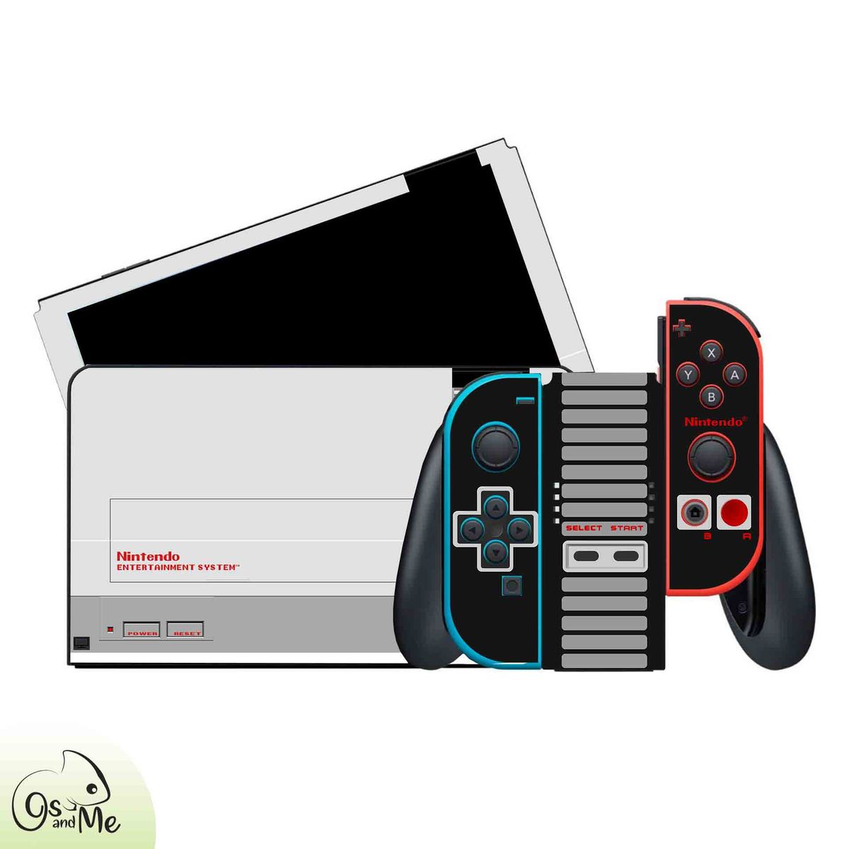 GENERICO - Skin Adhesivo Nintendo Switch Oled Edicion Nes.