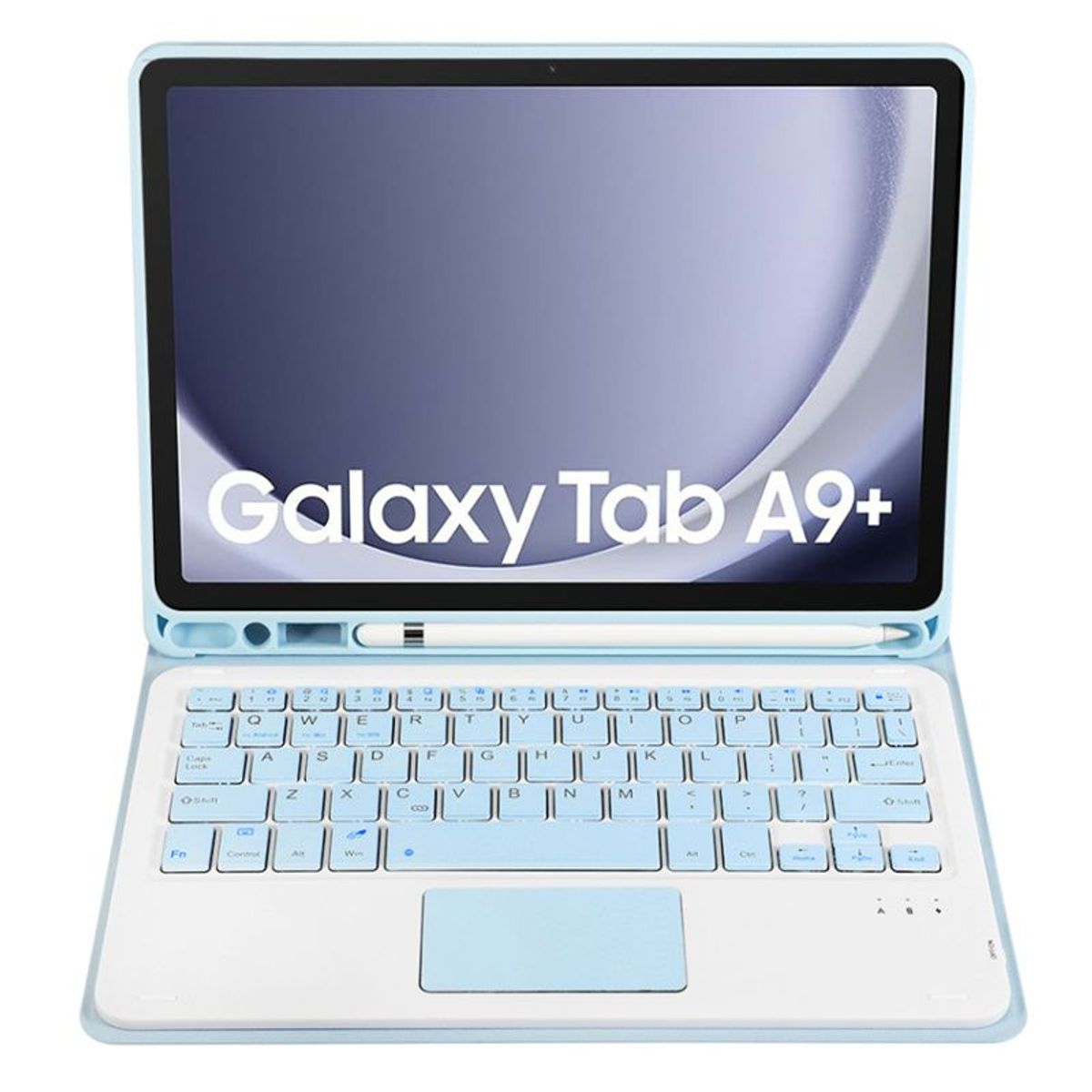 RENVMEXY - Touch Bluetooth Teclado A09B-A Blanco Hielo Para Samsung Tab A9 Plus