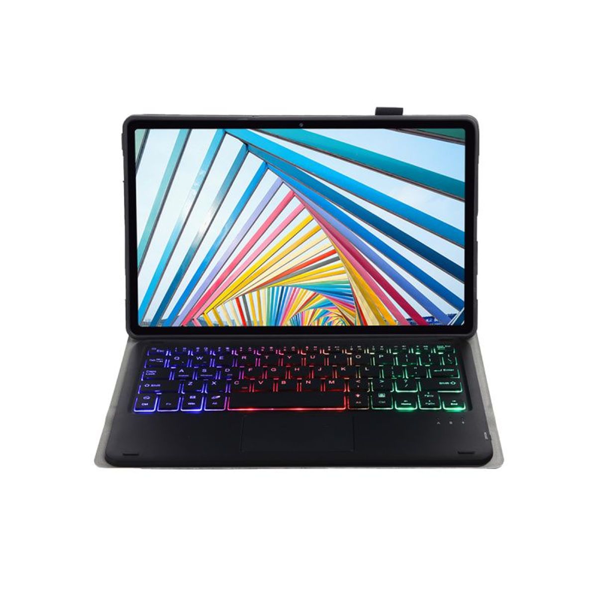 RENVMEXY - RGB Teclado Bluetooth con touchpad AM23-AS Negro Para Lenovo Tab M10 5G 10.61