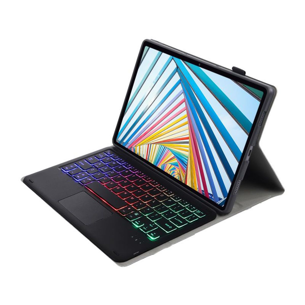 RENVMEXY - RGB Teclado Bluetooth con touchpad AM23-AS Negro Para Lenovo Tab M10 5G 10.61