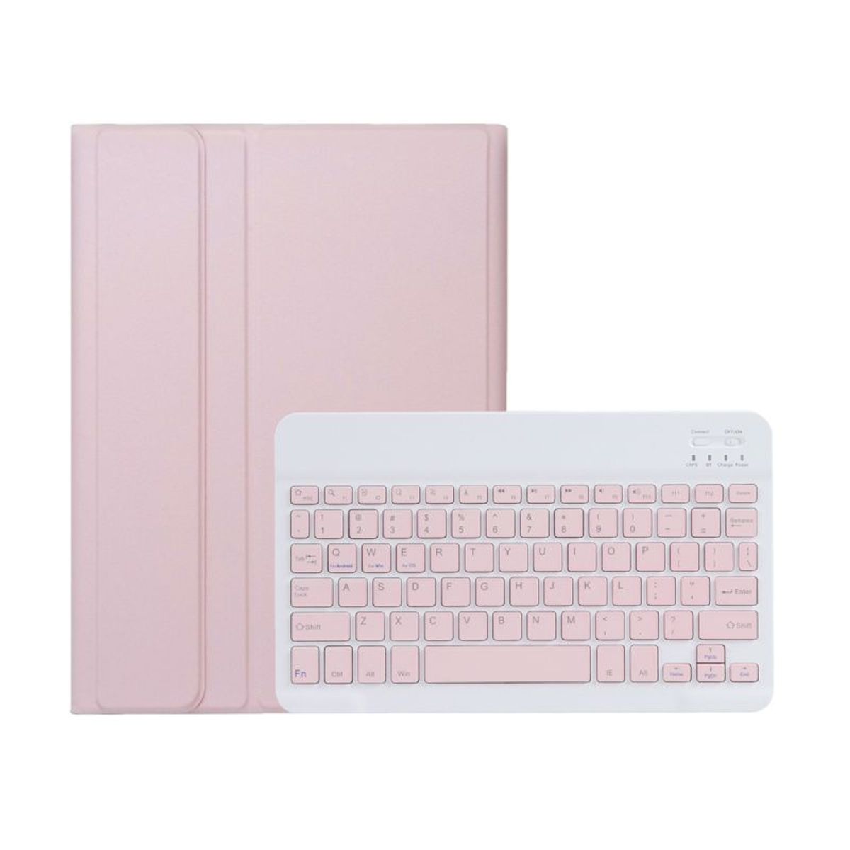 RENVMEXY - Funda con teclado Bluetooth Rosa para Lenovo Xiaoxin Pad 2024 11 pulgadas