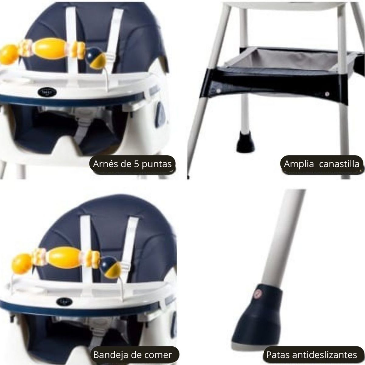 STOKKER BABY - Silla de Comer Azul de bebé modelo Venus Stokker