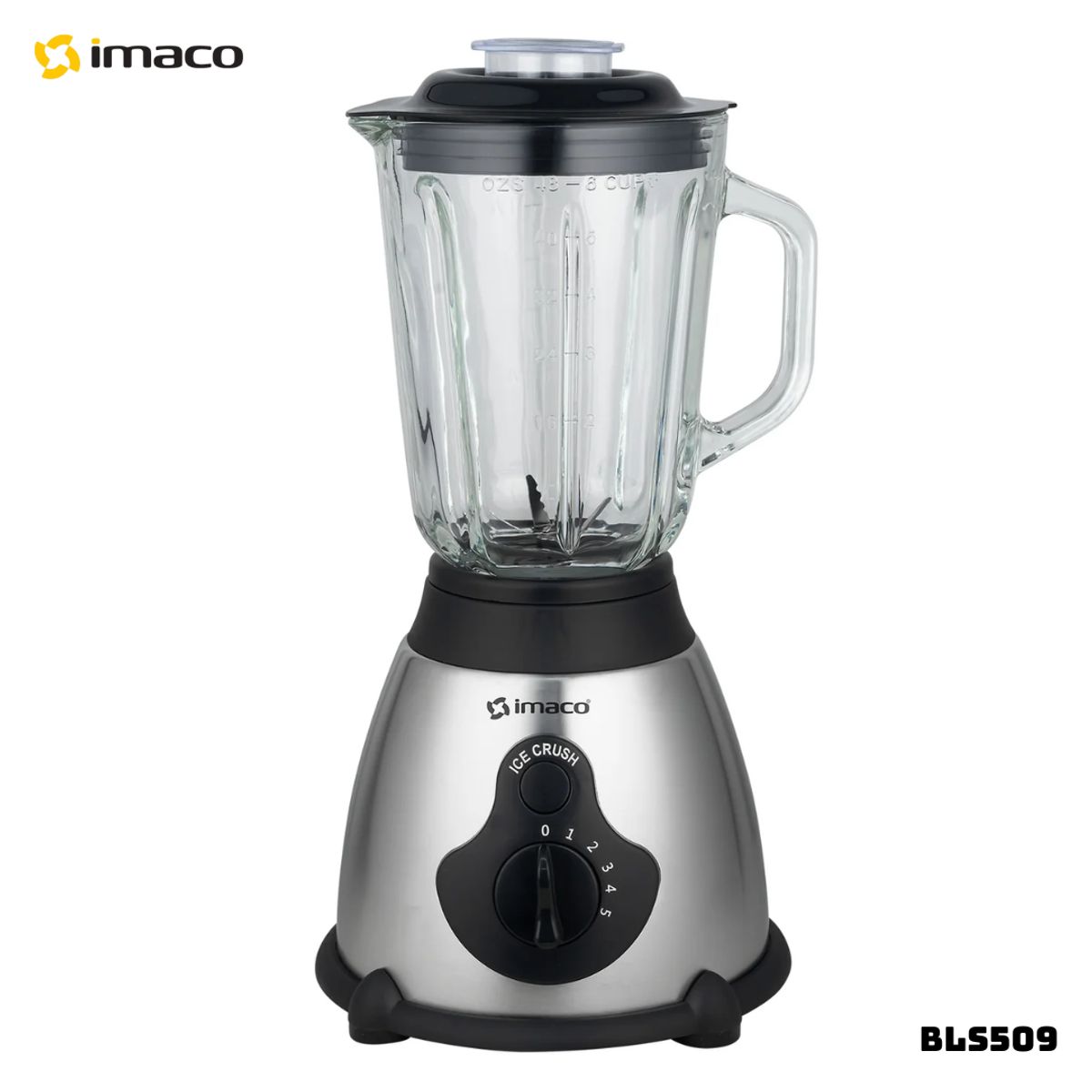 IMACO - LICUADORA IMACO 5 VELOCIDADES 450W ACERO - BLS509