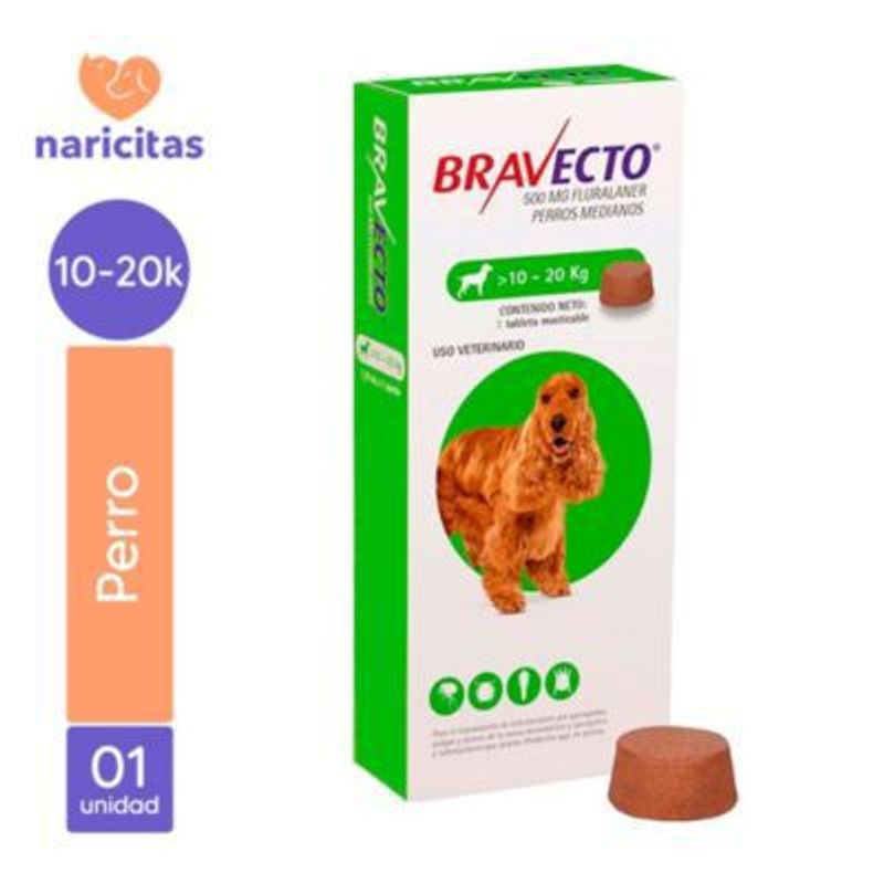 BRAVECTO - BRAVECTO ANTIPULGAS PARA PERROS DE 10 A 20KG