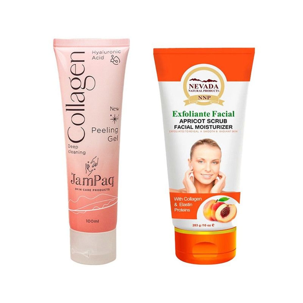 NEVADA NATURAL PRODUCTS - Crema Corporal Colágeno + Exfoliante Facial de Albaricoque