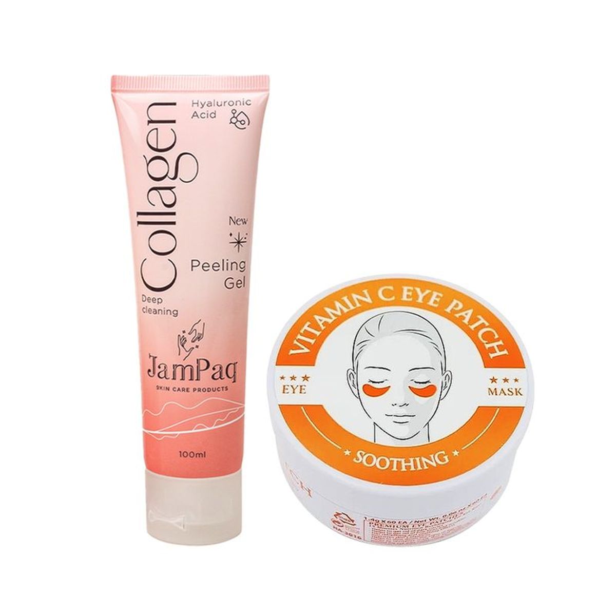 WOKALI - Crema Corporal Colágeno + Parches de ojos Vitamina C_.