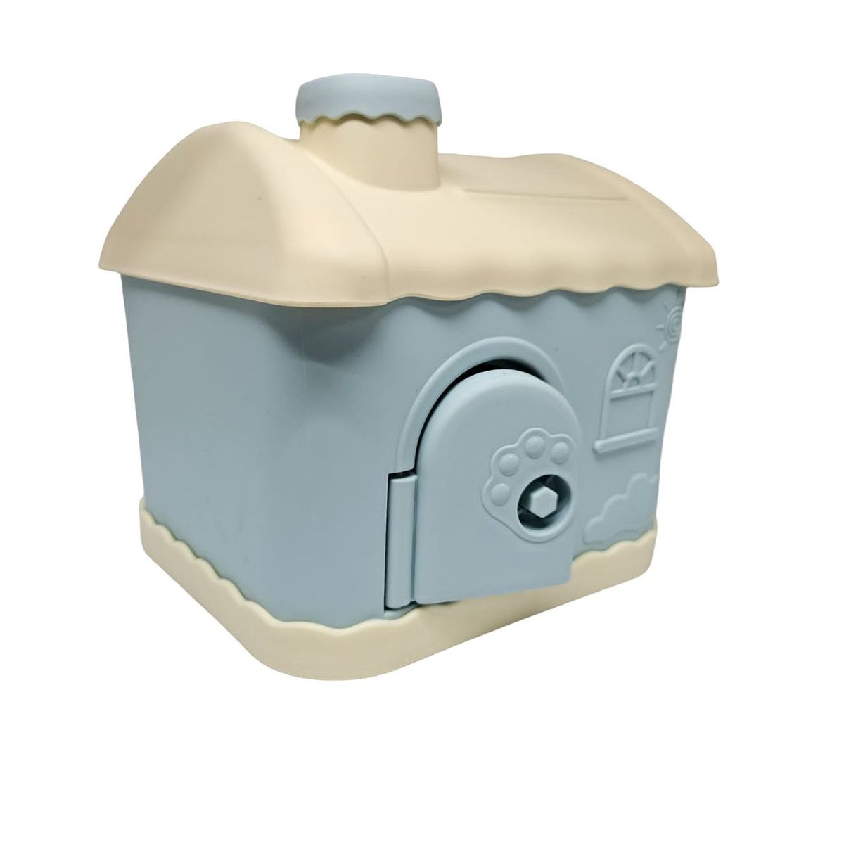 GENERICO - ALCANCIA DE CASA KAWAII CON PEGATINA - PEQUEÑO