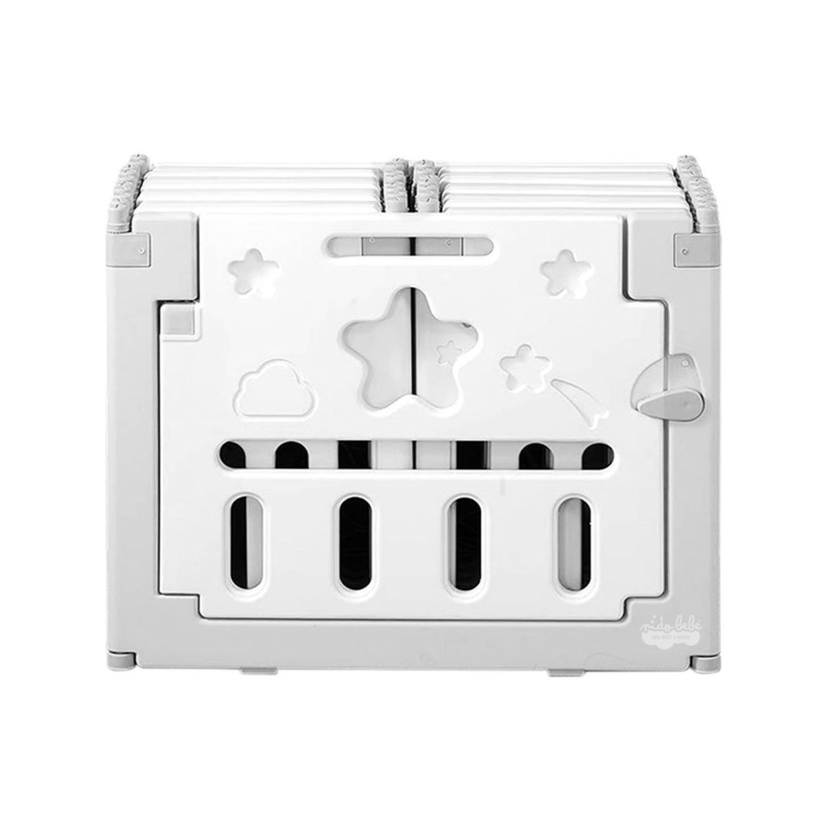 BABY - Corral Luna 14 PIEZAS Plomo PLEGABLE para bebé