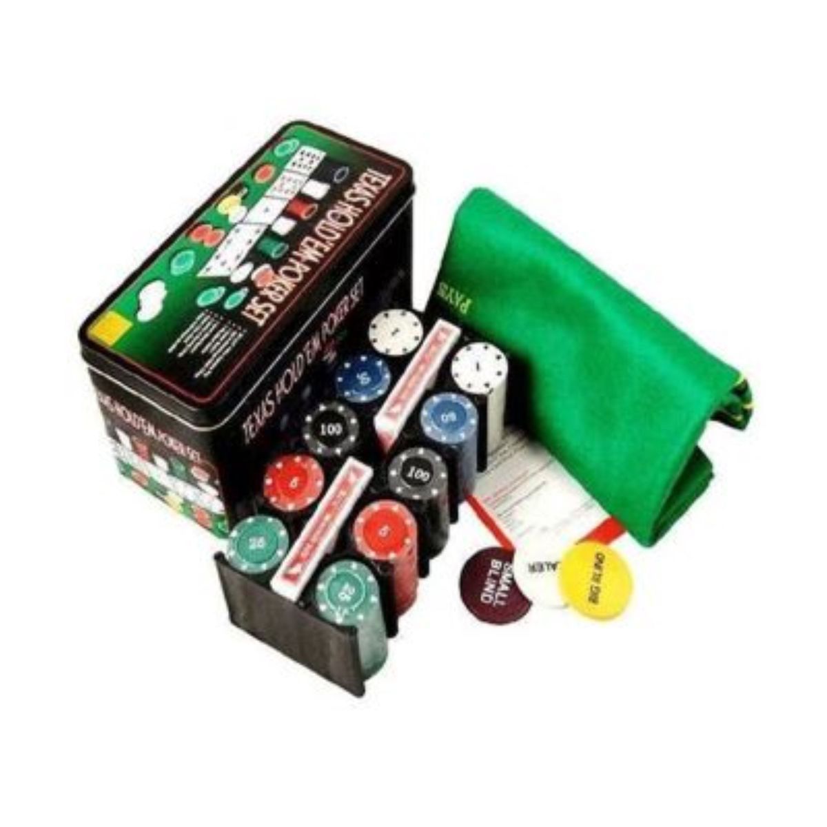 GENERICO - Juego Set de Póker Texas Holdem