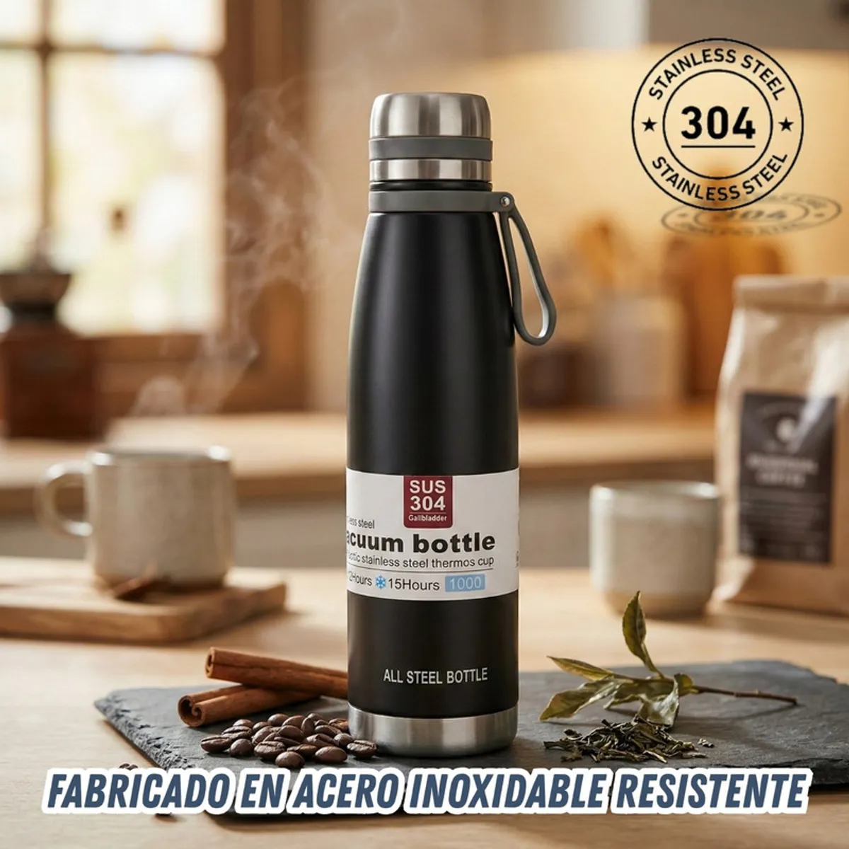 Pentha - Termo Tomatodo De 600 ML Acero Inoxidable Color Azul