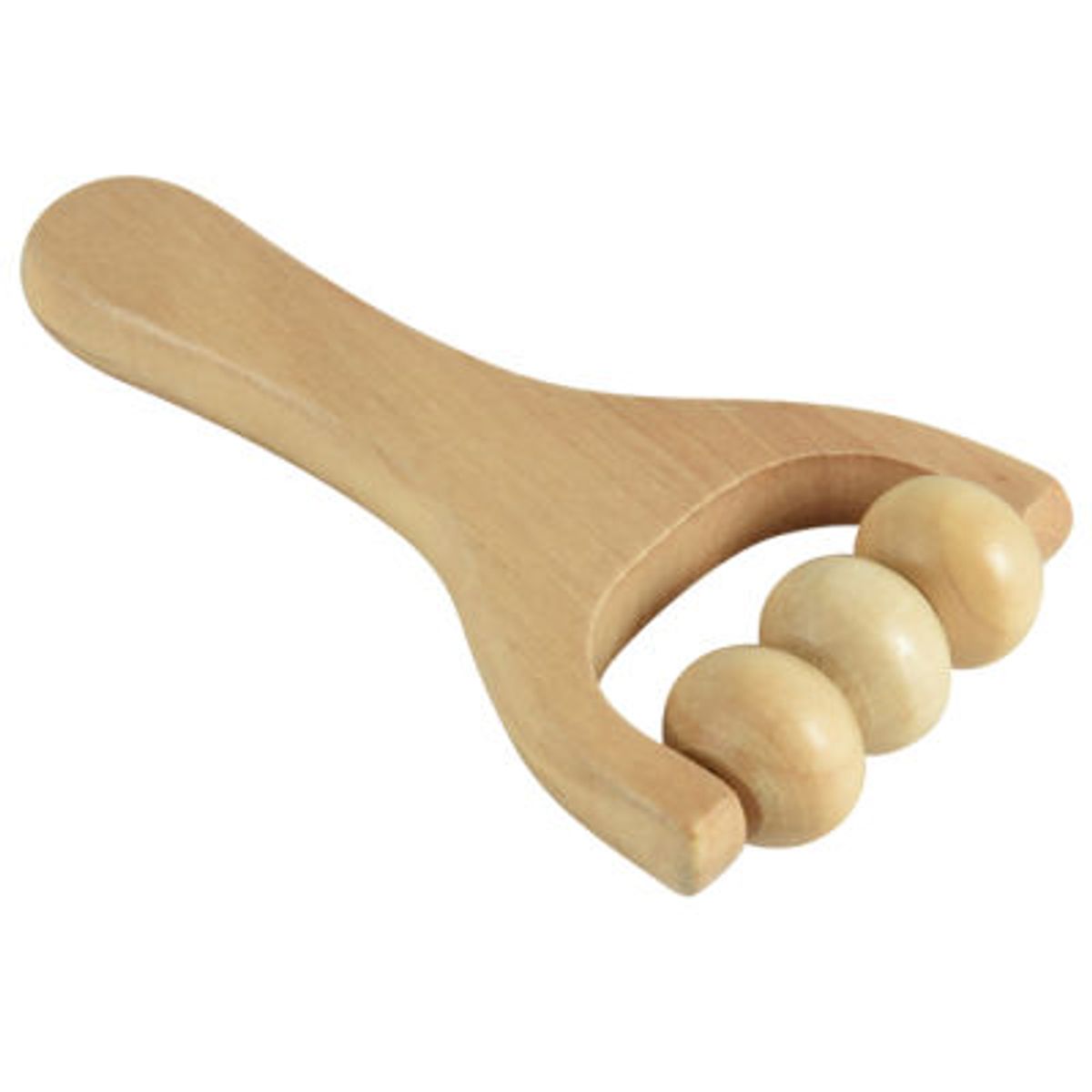 GENERICO - Masajeador Facial Corporal Rodillo Moldeador Reafirmante de Madera