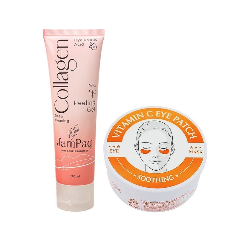 WOKALI - Crema Corporal Colágeno + Parches de ojos Vitamina C_.
