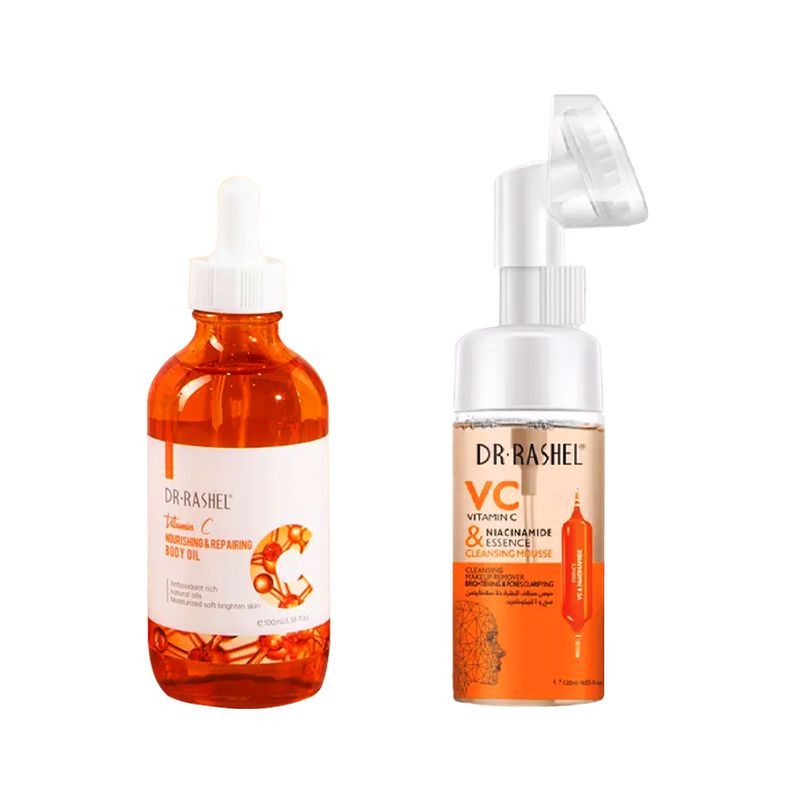 GENERICO - Aceite Corporal Vitamina C + Limpiador Facial Vitamina C_.