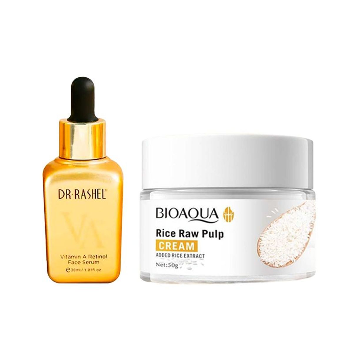 WOKALI - Suero Facial Retinol Vitamina A + Crema Facial de Arroz_.