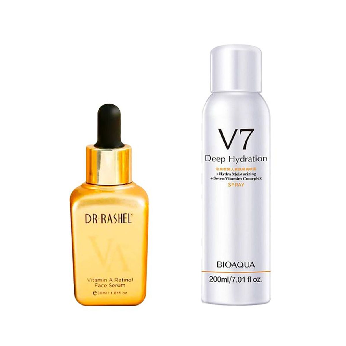 BIOAQUA - Suero Facial Retinol Vitamina A + Spray Corporal Aclarador V7_.