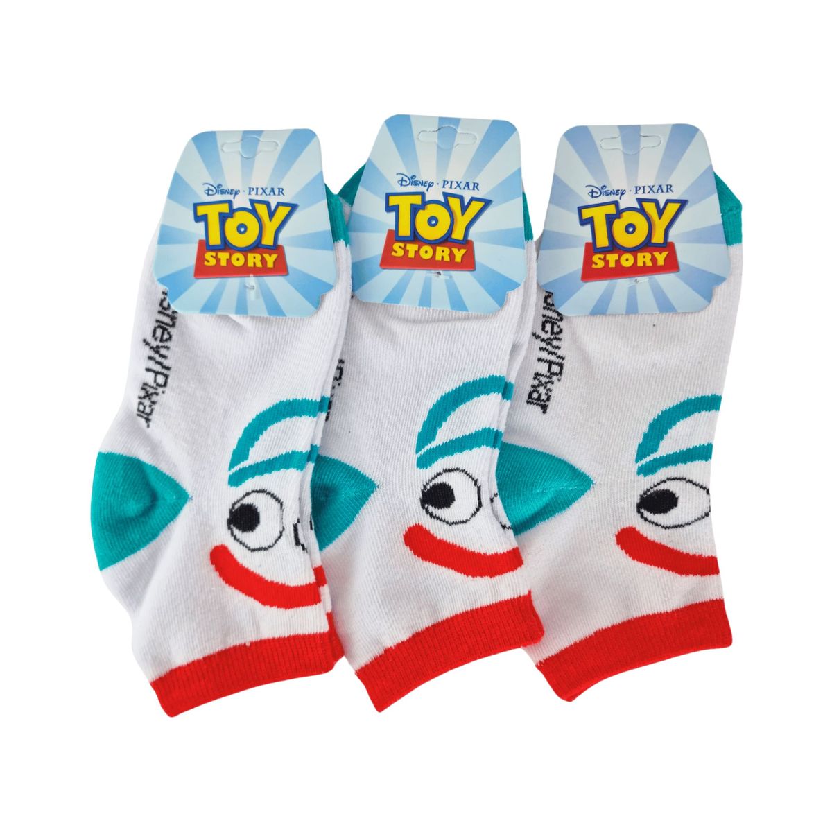 DISNEY - Pack x3 Medias Cortas Algodón Talla 27 a 30 - TOY STORY