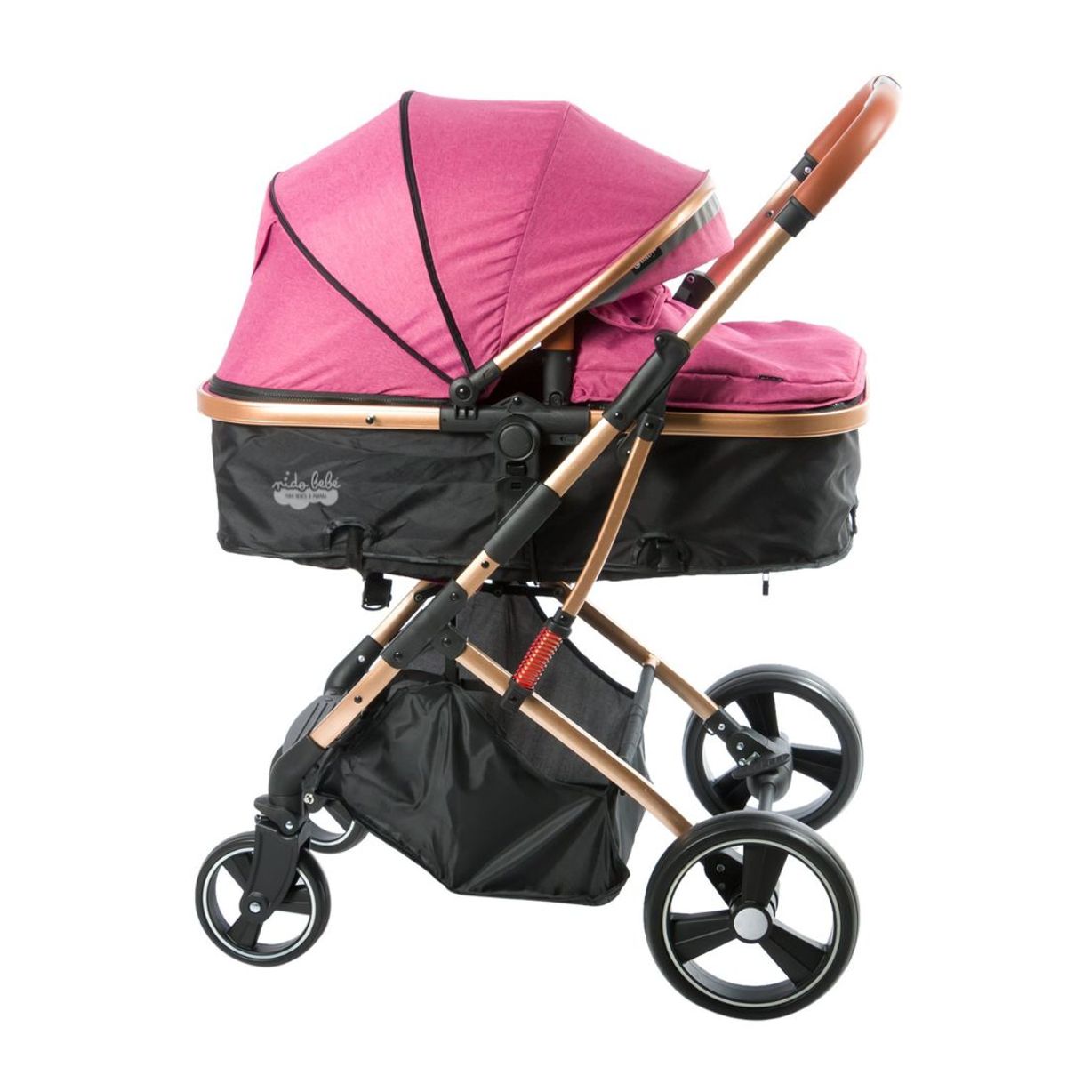 EBABY - Coche moisés Saturno Ebaby de bebé color Rosado