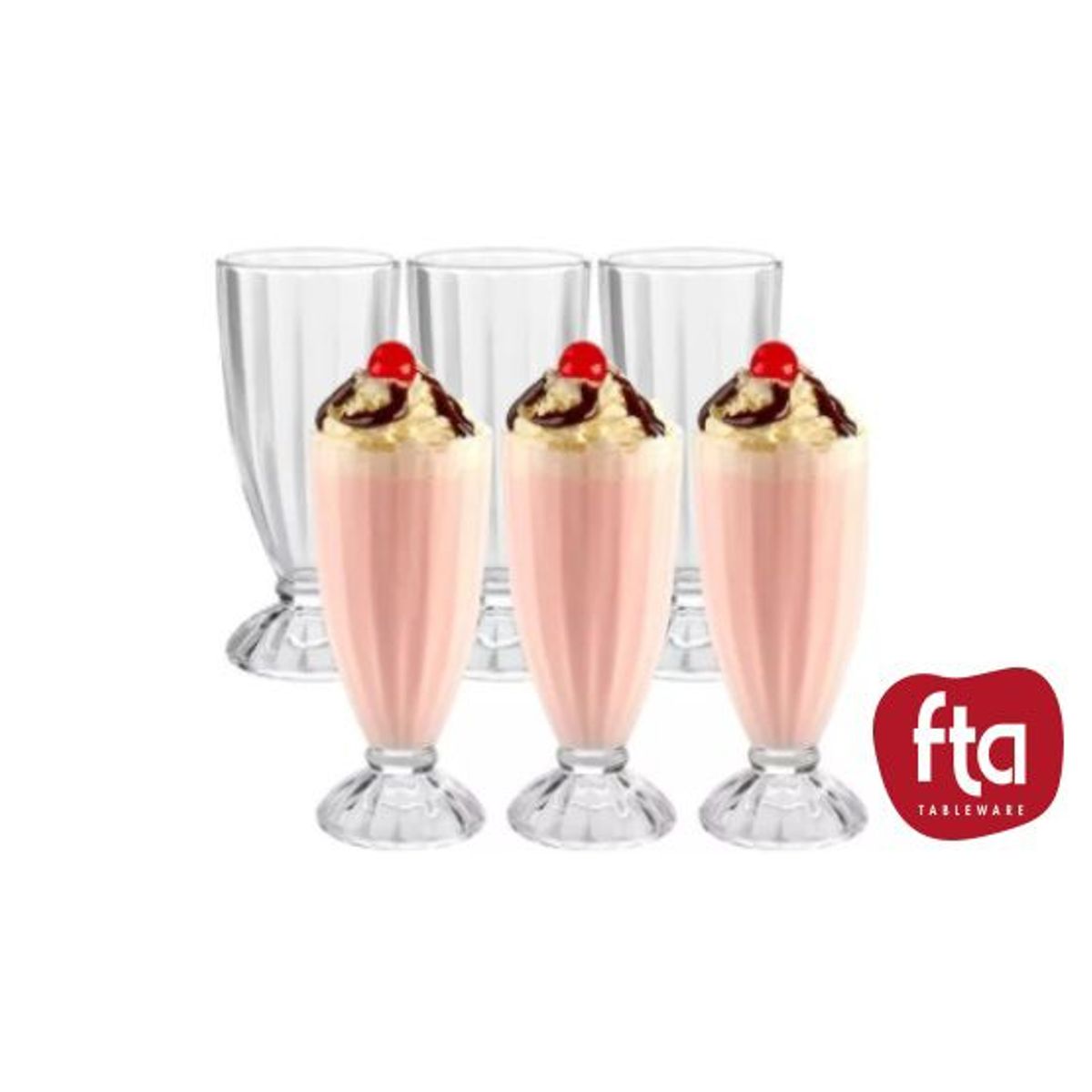 FTA - Copa postre x6 Milkshake 350 ml  Premiere