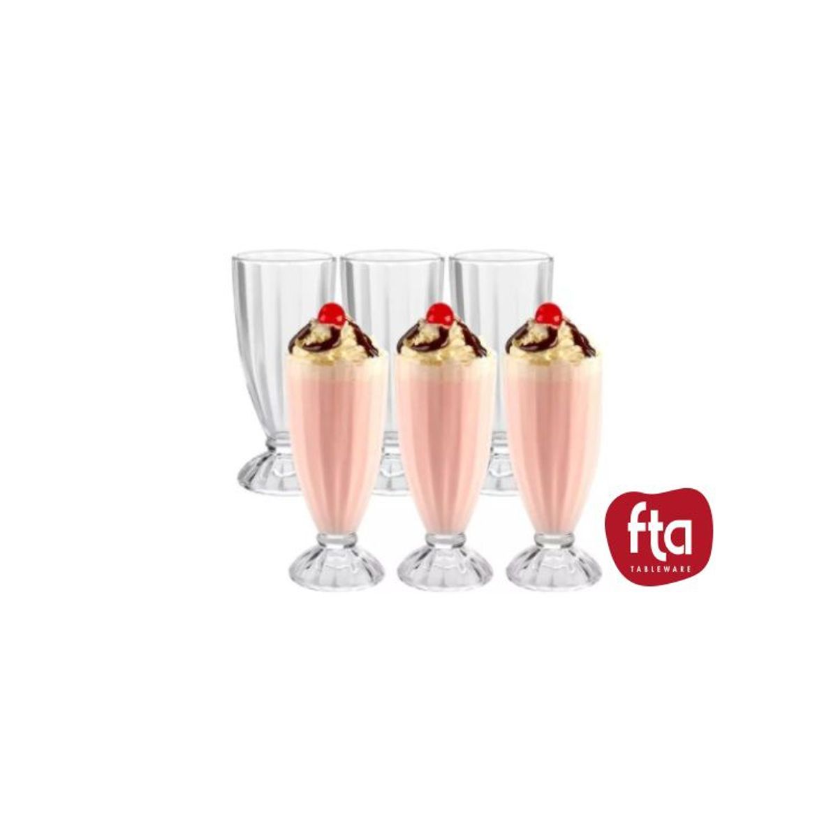 FTA - Copa postre x6 Milkshake 350 ml  Premiere