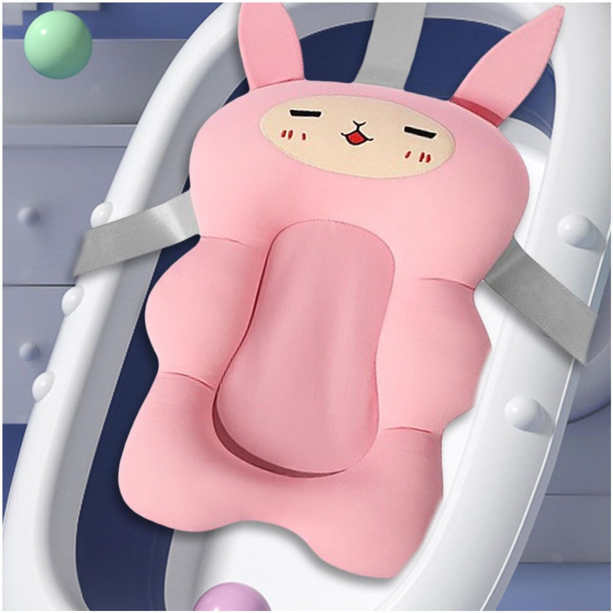 GENERICO - Almohadilla Cojín para Tina de Baño Rosado