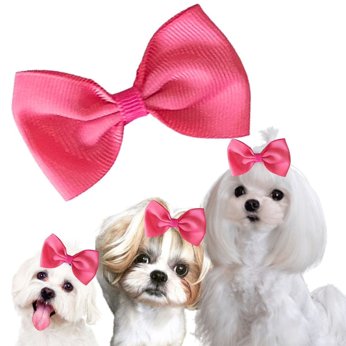 GENERICO - MOÑO PARA MASCOTAS FRESA- GRANDE