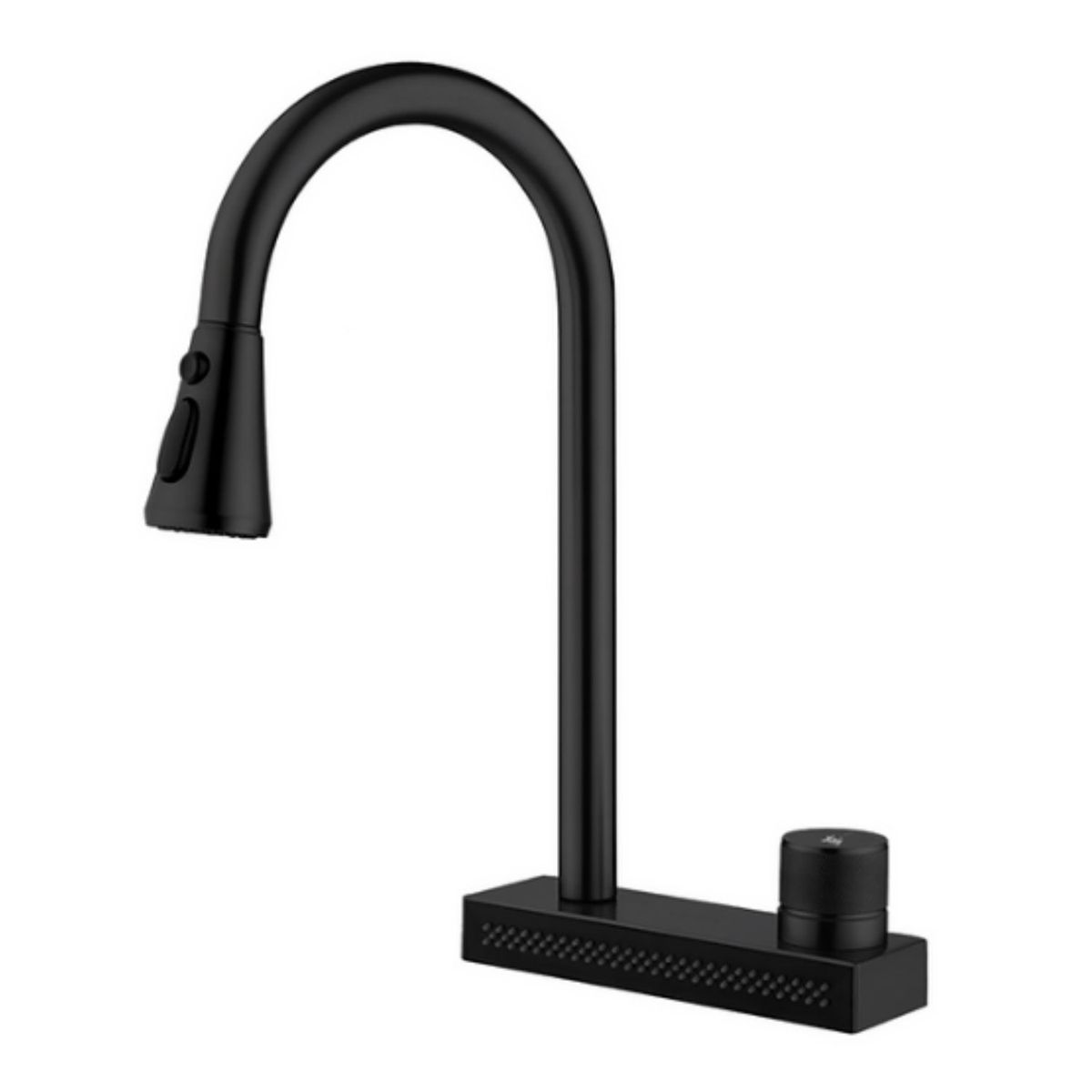 GENERICO - Mezcladora para Cocina  Acero Inoxidable Negro mate