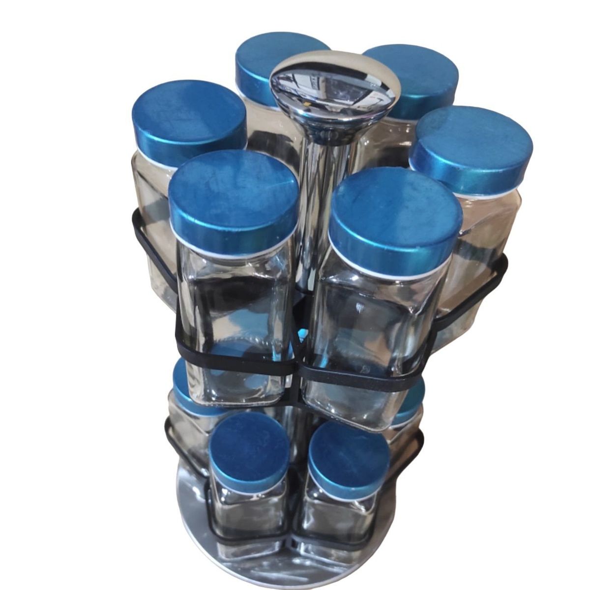 GENERICO - ORGANIZADOR DE CONDIMENTOS, HIERBAS Y ESPECIAS CON 12 FRASCOS