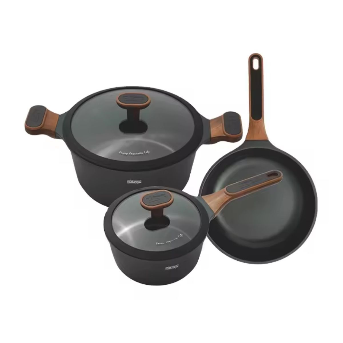 Dsp - Juego de Ollas y Sartén Antiadherente por 5 Piezas
