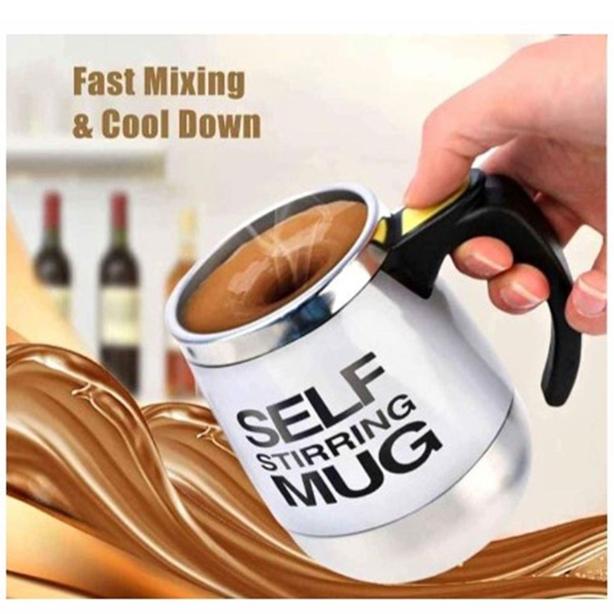 GENERICO - Taza Mezcladora Automática  Blanco