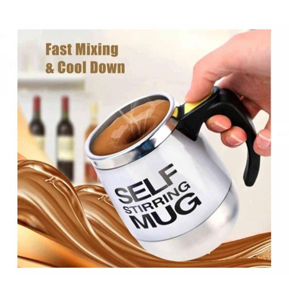 GENERICO - Taza Mezcladora Automática  Blanco