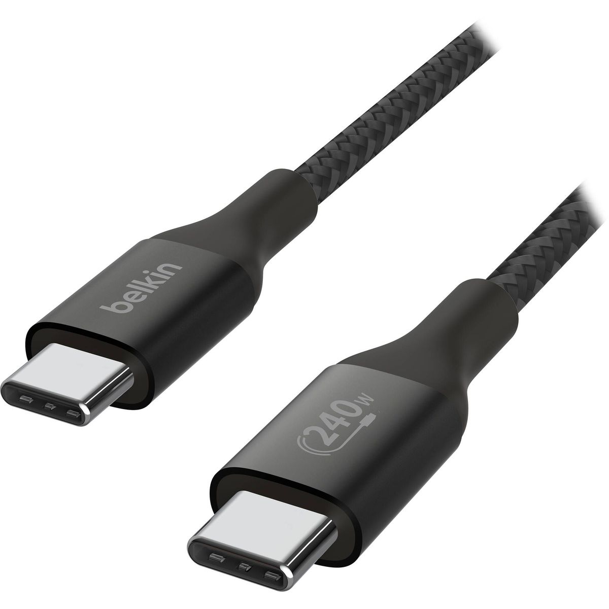 BELKIN - Cable Belkin USB-C 240W 2m PD 3.1 USB-IF Nylon Negro - CAB015bt2MBK
