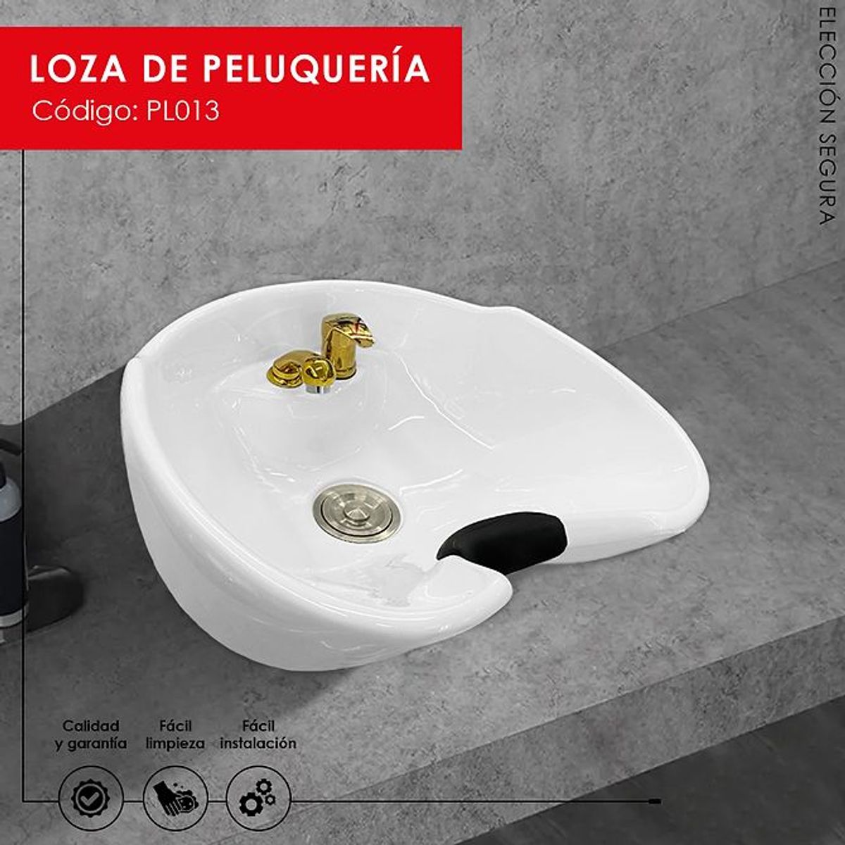 XM - LAVAMANOS PARA PELUQUERÍA BLANCO PL013