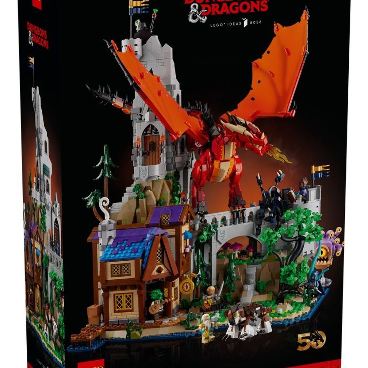 LEGO - LEGO 21348 Dungeons & Dragons Aventura del Dragón Rojo