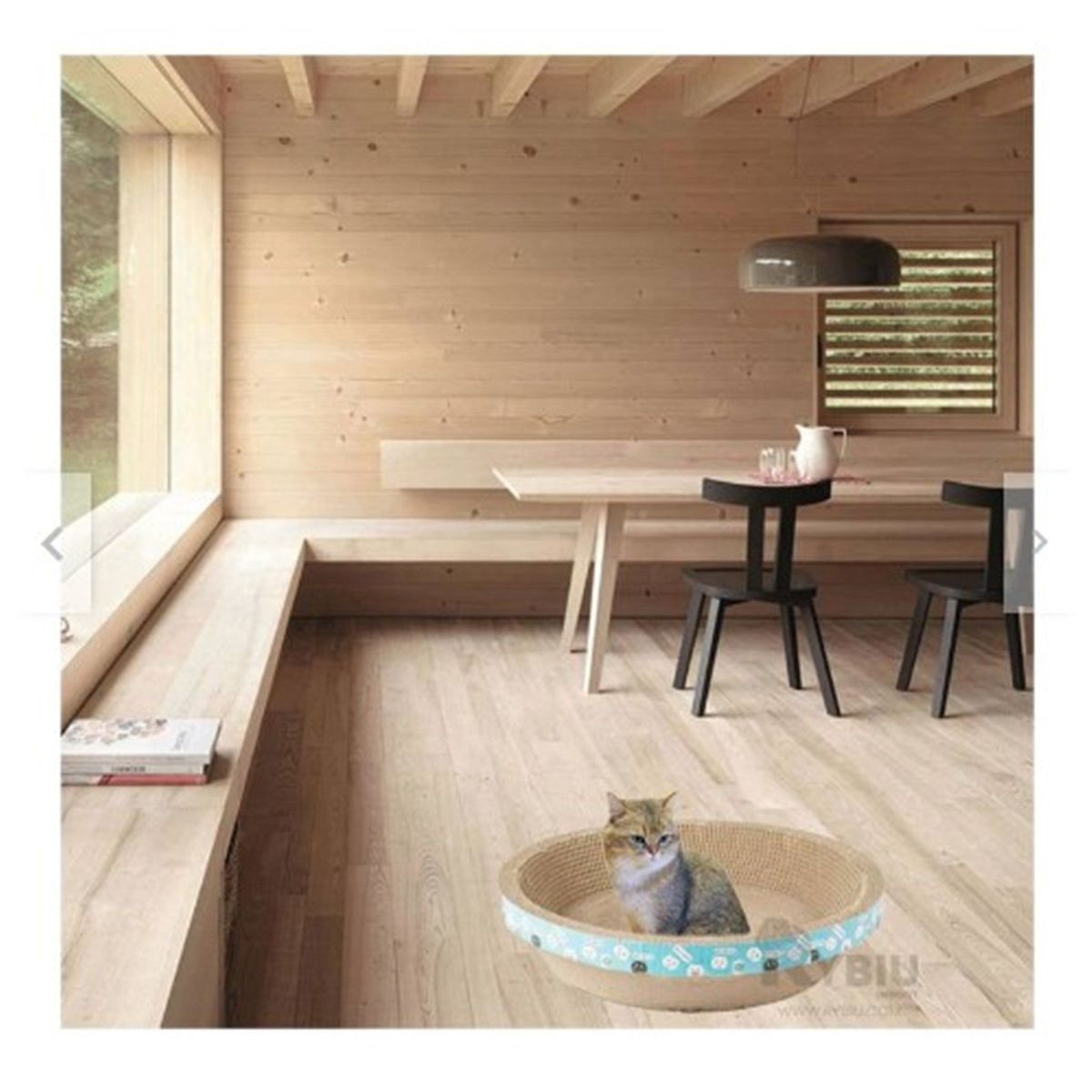 GENERICO - Rascador Circular con Catnip Mediano 50 cm.