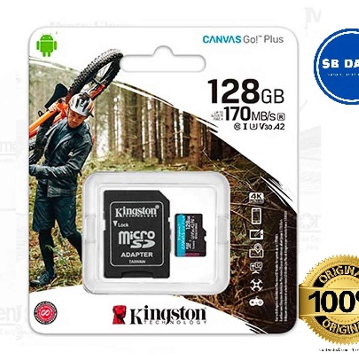 KINGSTON - MEMORIA MICRO SD 128 GB KINGSTON CANVAS GO PLUS