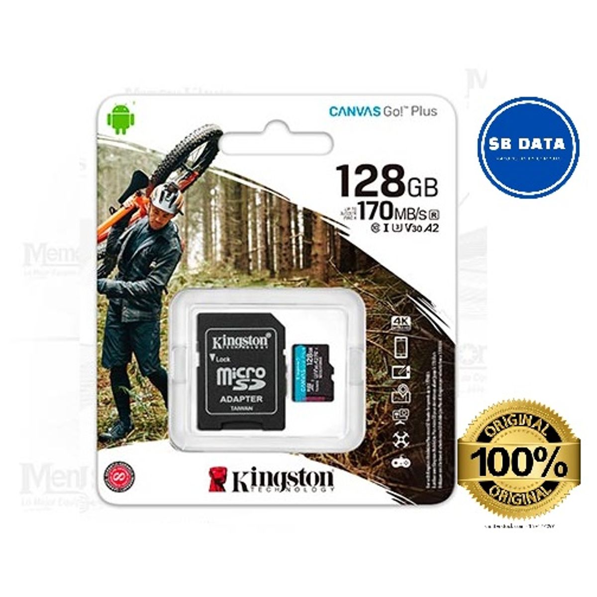 KINGSTON - MEMORIA MICRO SD 128 GB KINGSTON CANVAS GO PLUS
