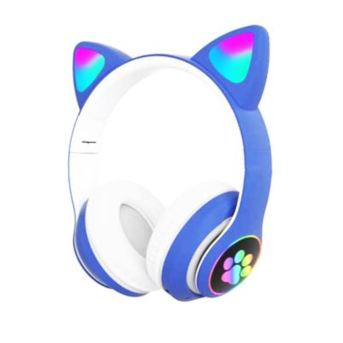 GENERICO - Audífono Bluetooth Gato con Luz Led Azul