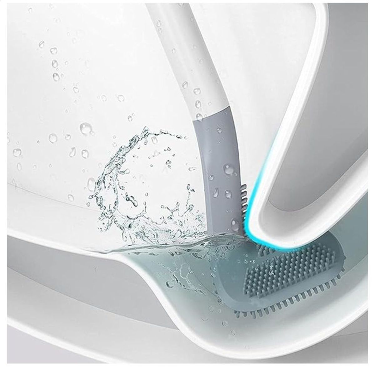 GENERICO - Cepillo de Silicona Limpieza de Inodoro Verde