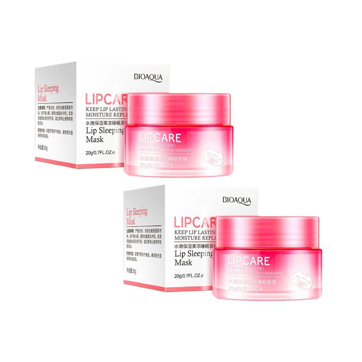 BIOAQUA - Bálsamo Bioaqua Hidratante Para Labios x 2 Unids 20 Gr