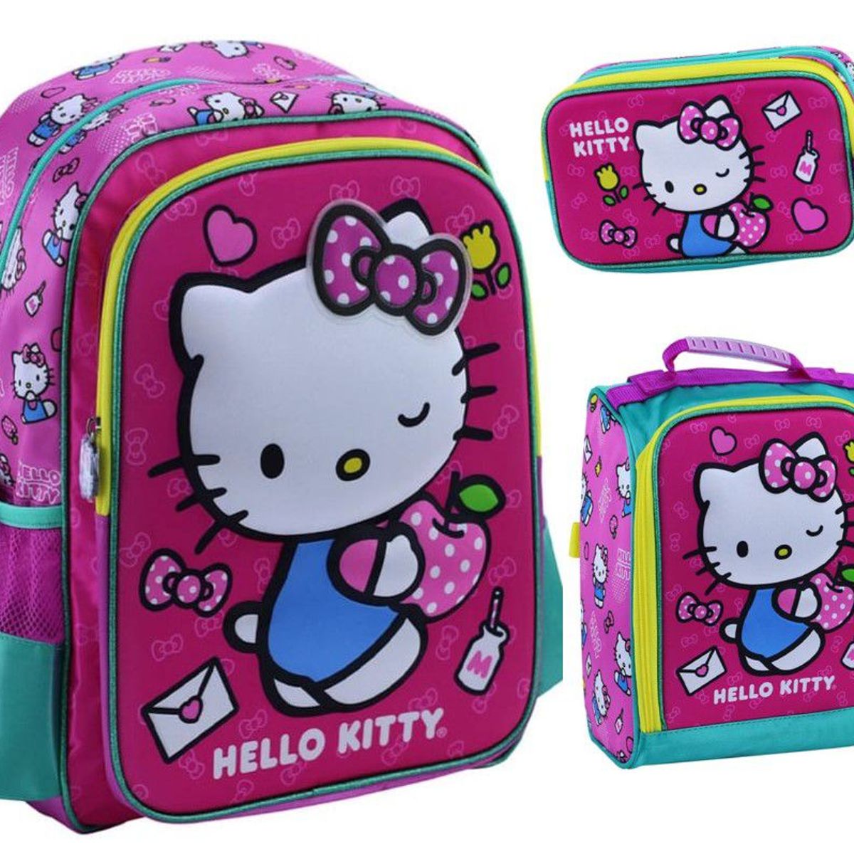 SCOOL - SET MOCHILA SCOOL MAGIC HELLO KITTY 3D