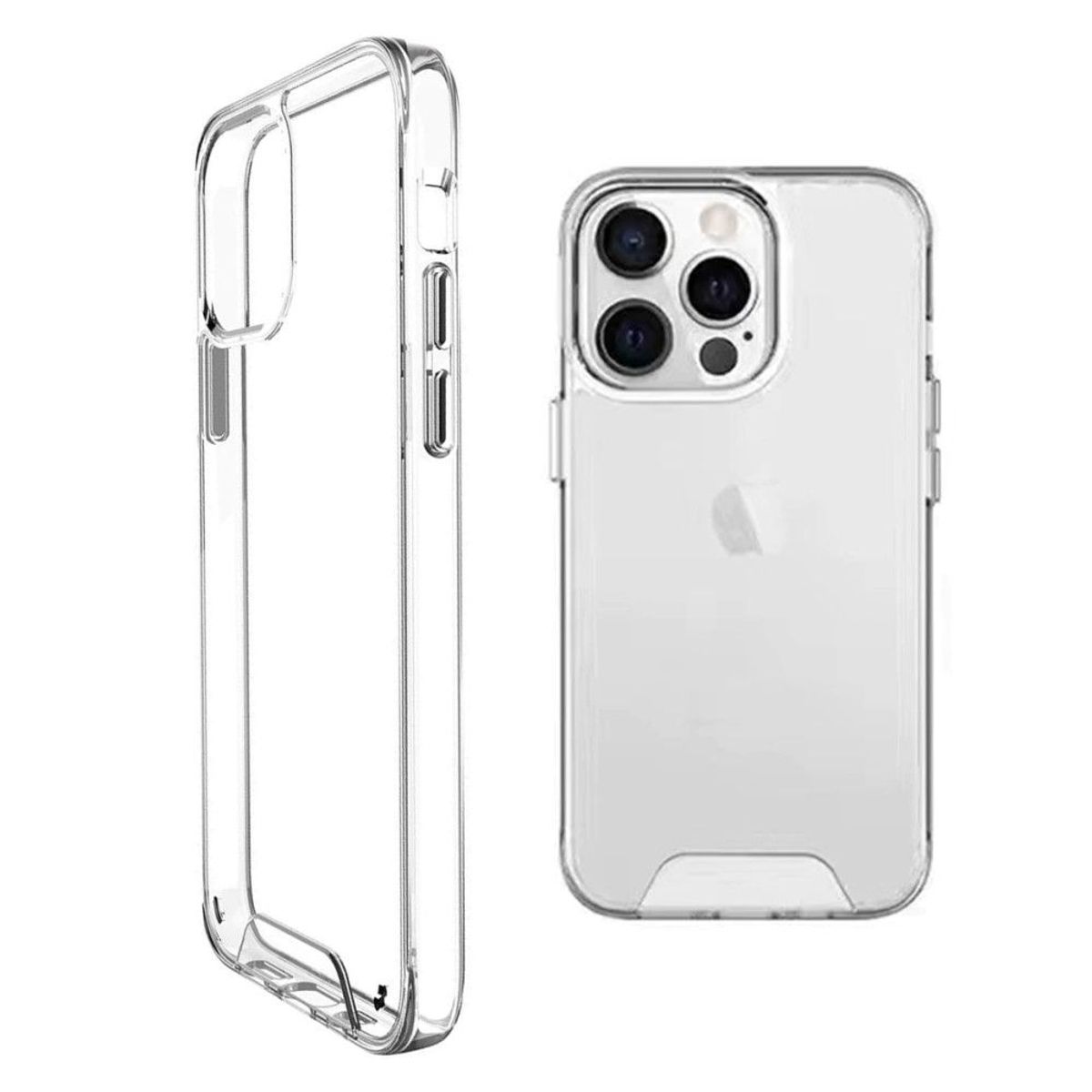SPACE - Case Transparente Compatible con iPhone 15 Pro Antishock Space