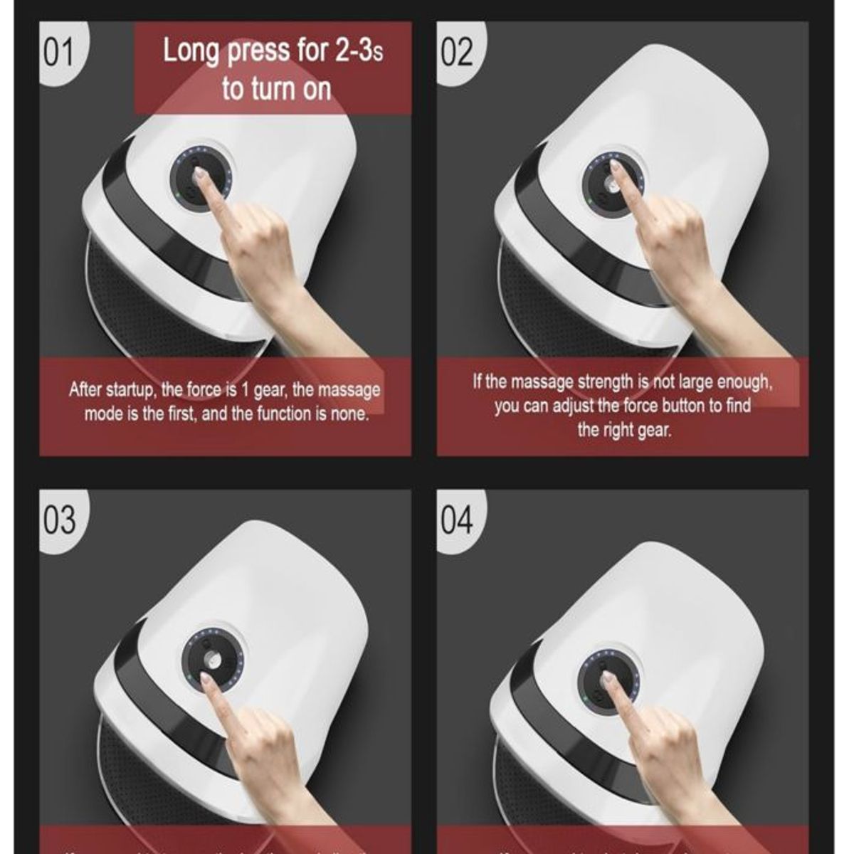 GENERICO - Masajeador de manos con ondas leves de calor para la artritis