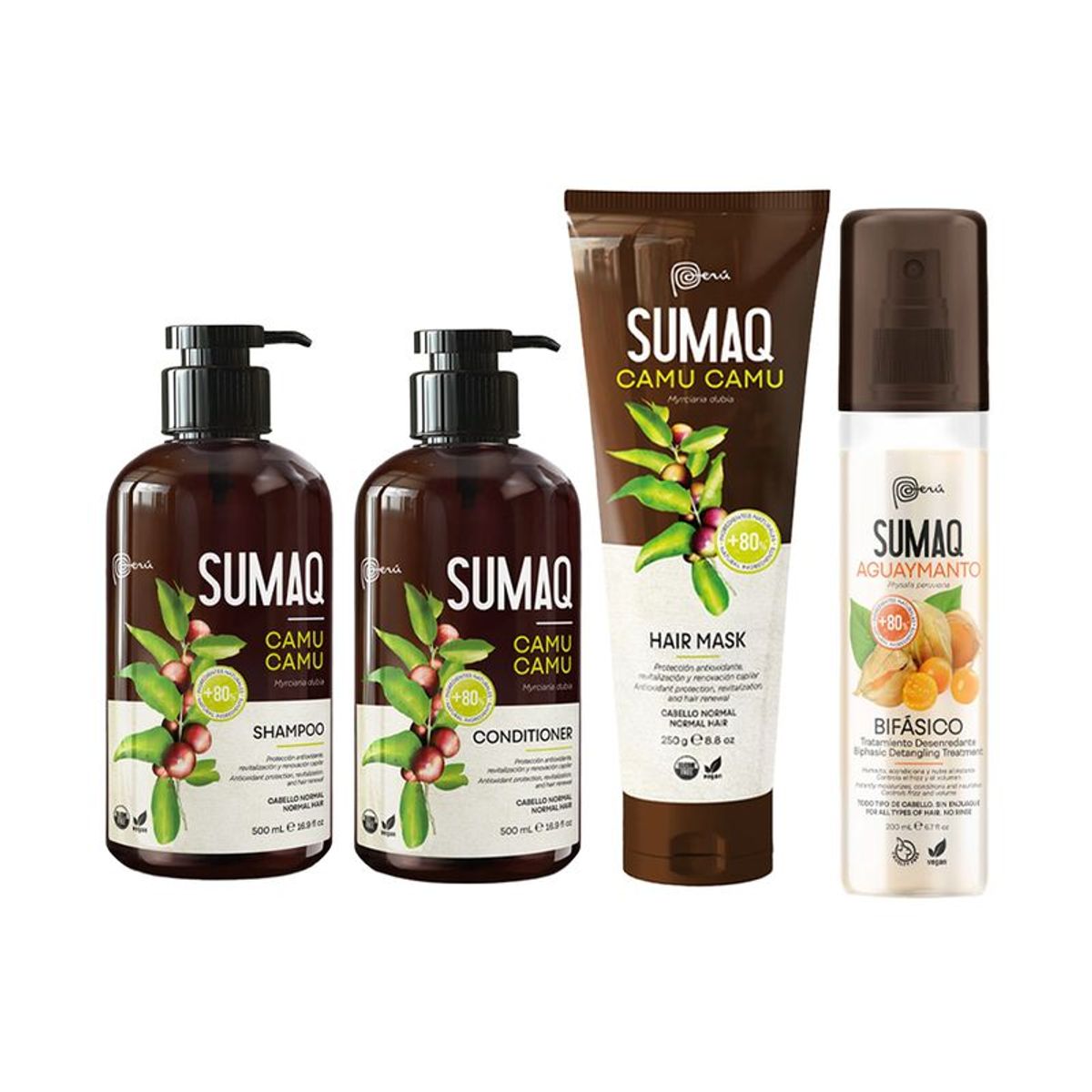 SUMAQ - Pack SUMAQ con Extracto de Camu Camu + Spray Capilar Aguaymanto