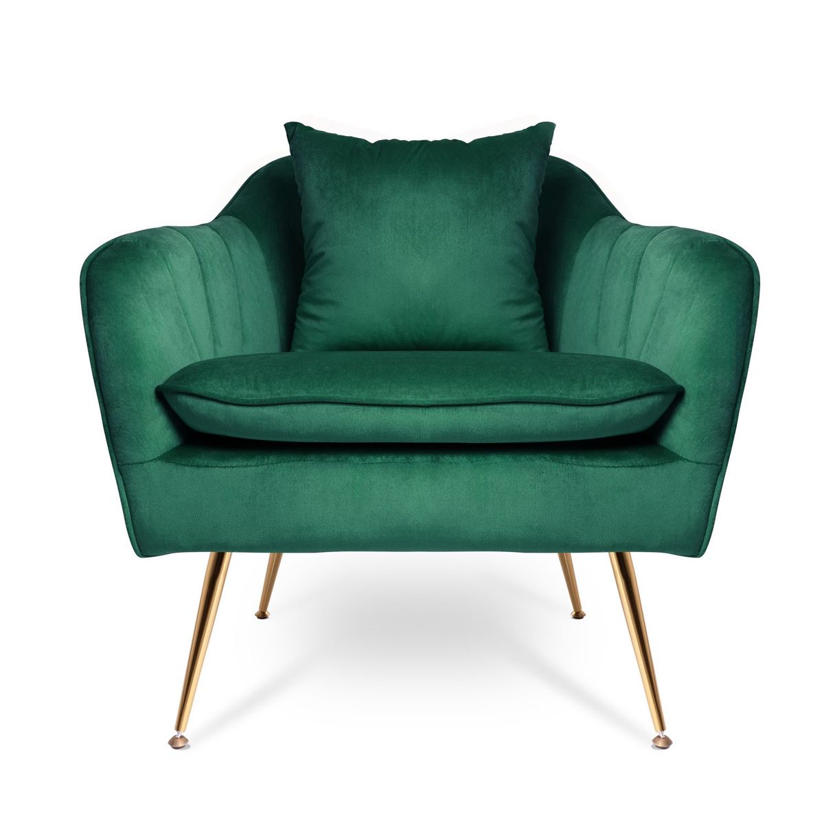 XION - SILLÓN JIAN - TAPIZ DE TERCIOPELO VERDE