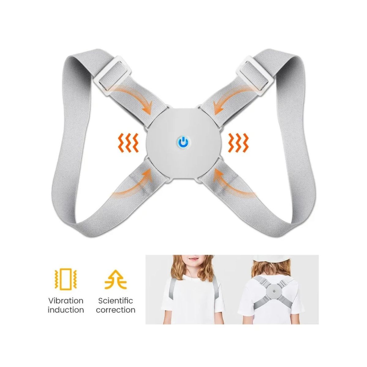 GENERICO - Corrector de Postura con Sensor Inteligente con Vibrador