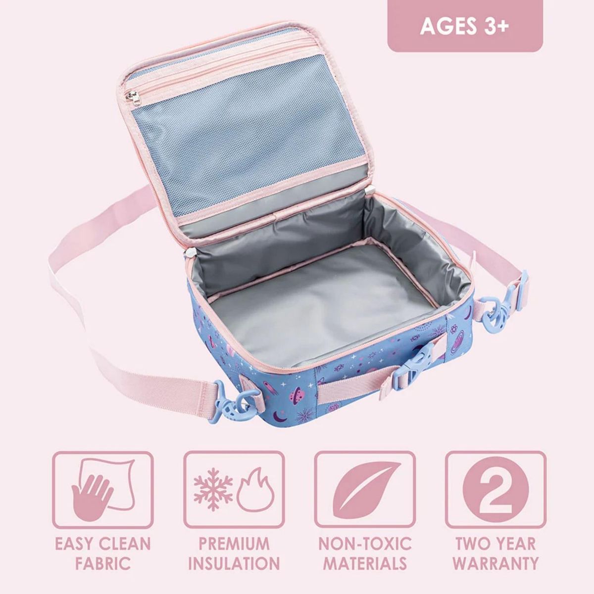 BENTGO - Porta Lonchera Bentgo Kids Lunch Bag - Galaxy Lavender