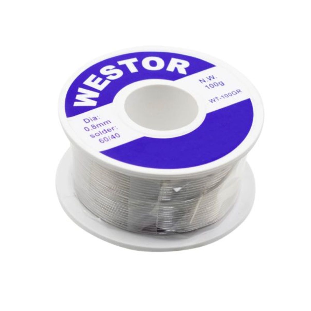 WESTOR - Rollo de Estaño 6040 08mm 100gr WT-100GR WESTOR